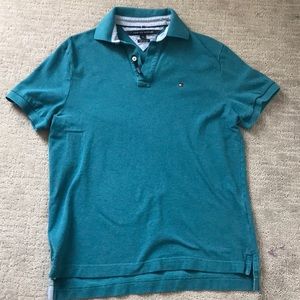 Blue Tommy Hilfiger classic fit polo